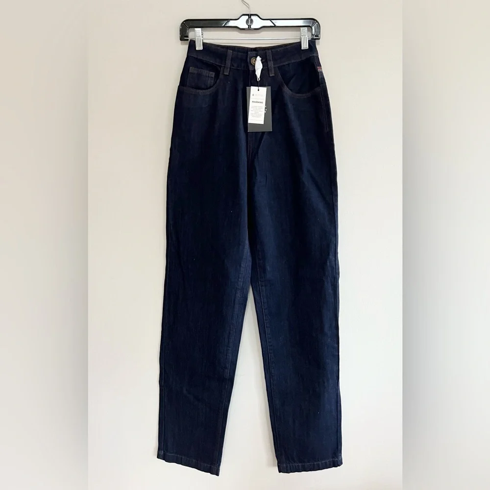 Bright & Beautiful NWT Bijou Rainbow Straight Leg Dark Wash Jeans, XXS/UK6 - Picture 2 of 13